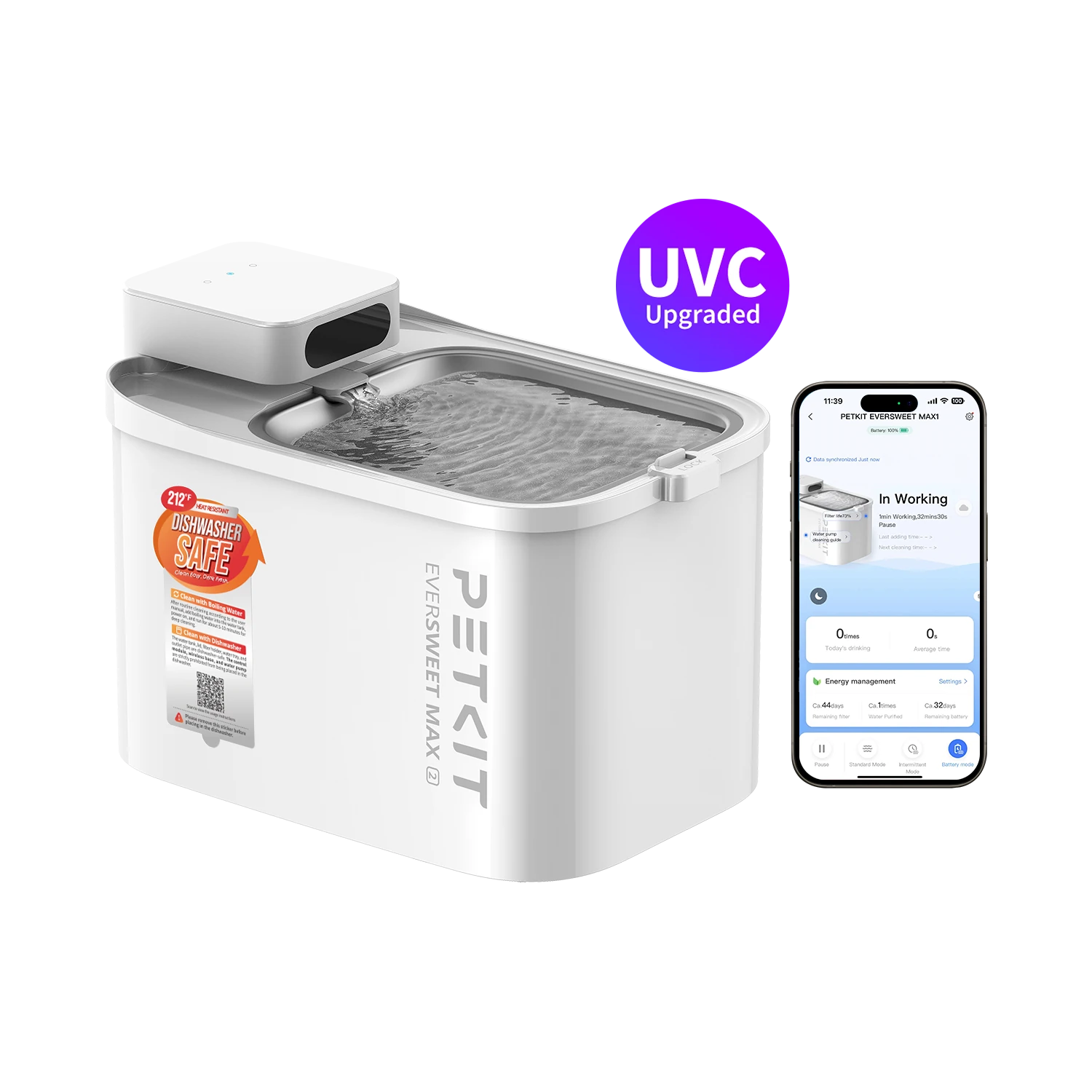 PETKIT EverSweet Max 2 UVC manufacturer product illustration