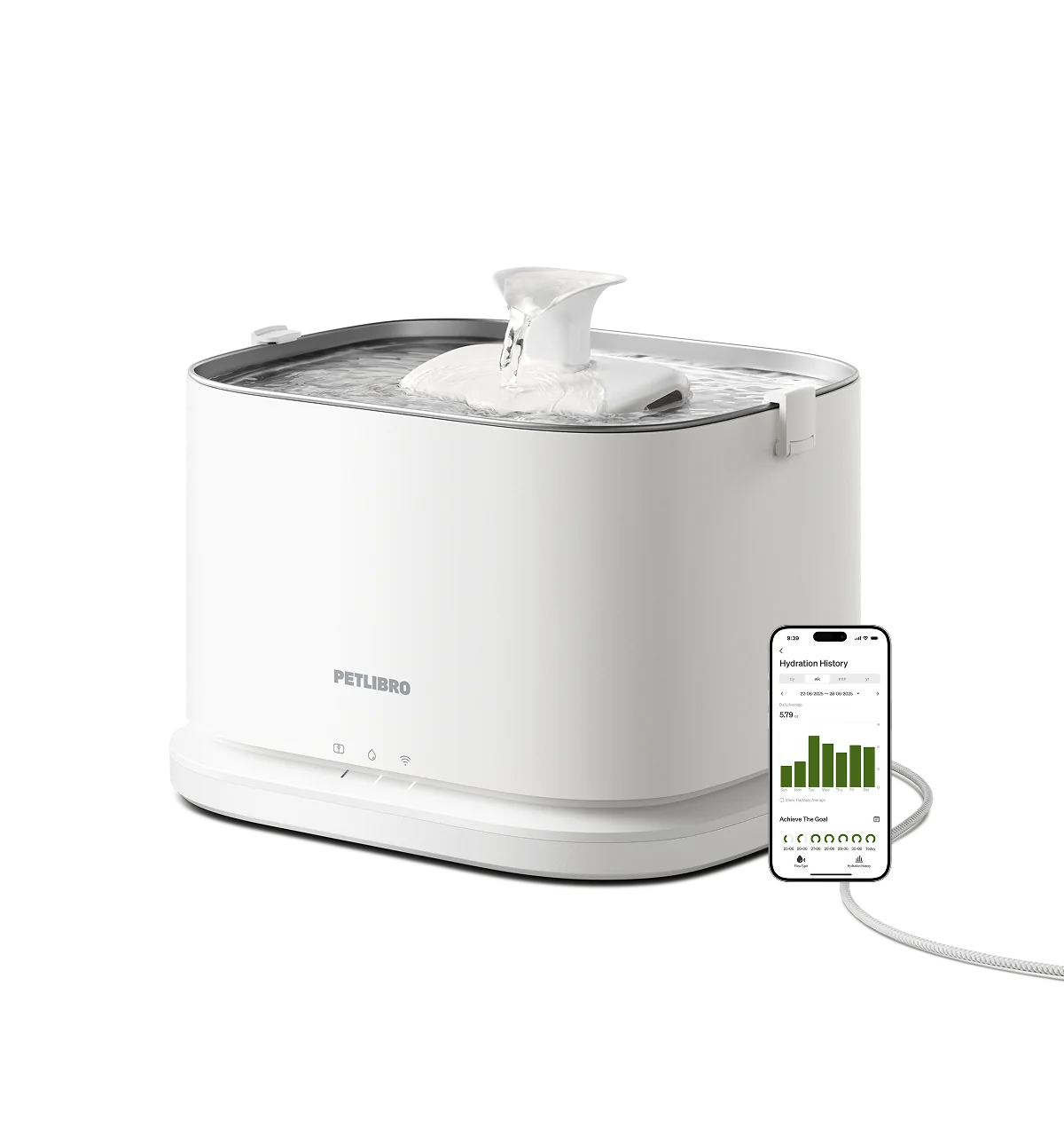 PETLIBRO Dockstream 2 Smart Fountain Plug-In in the pictured configuration