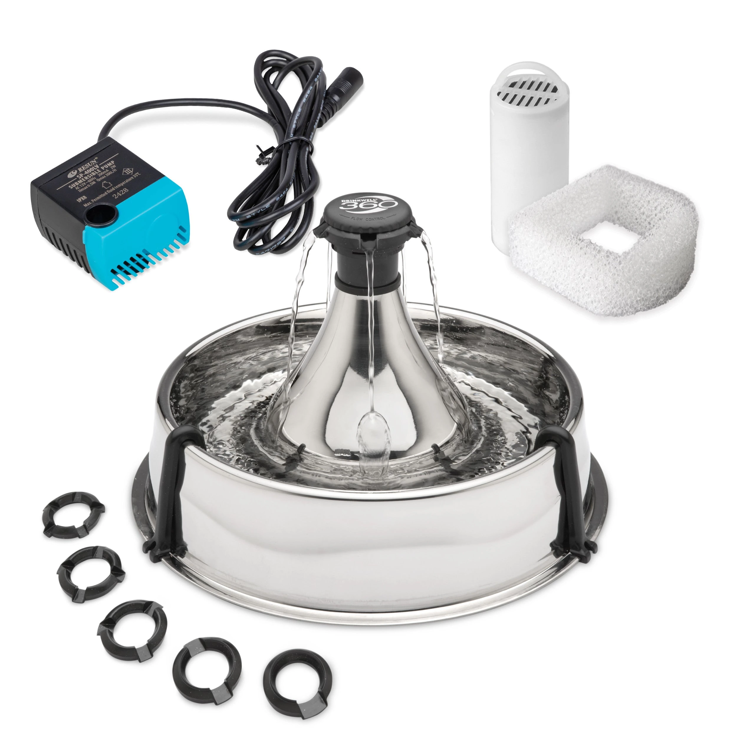 PetSafe Drinkwell Stainless Multi-Pet 128 oz PWW00-13705 official product photograph